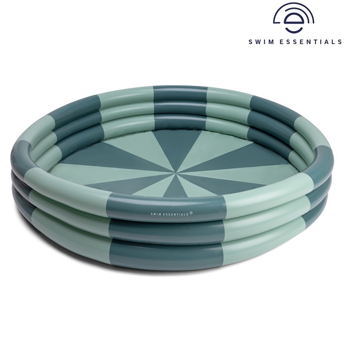 Uppblåsbar barnpool Swim Essentials Green Stripes