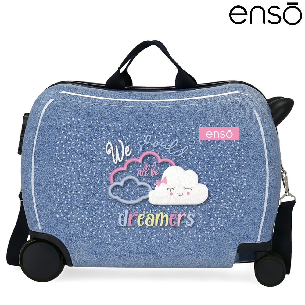 Resväska för barn att åka på Enso Dreamers Denim Resväska för barn att åka på Enso Dreamers Denim