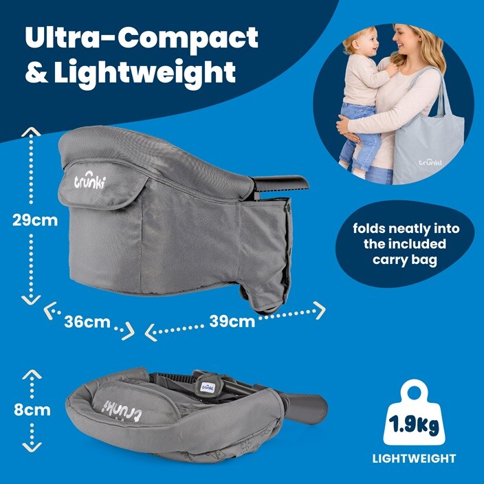 Barnstol för bord - Trunki Clamp Seat Grey