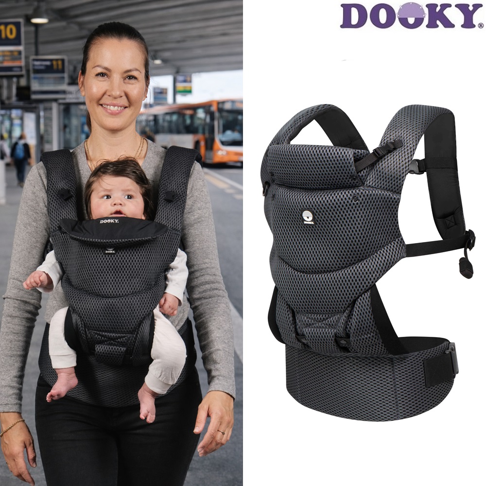 Bärsele för baby - Dooky Urban Comfort Grey Sapphire