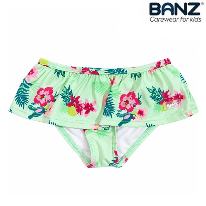 Badbyxor för barn - Banz Mint Floral