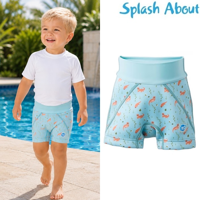 Blöjbadbyxor - Splash Jammers Playful Otters