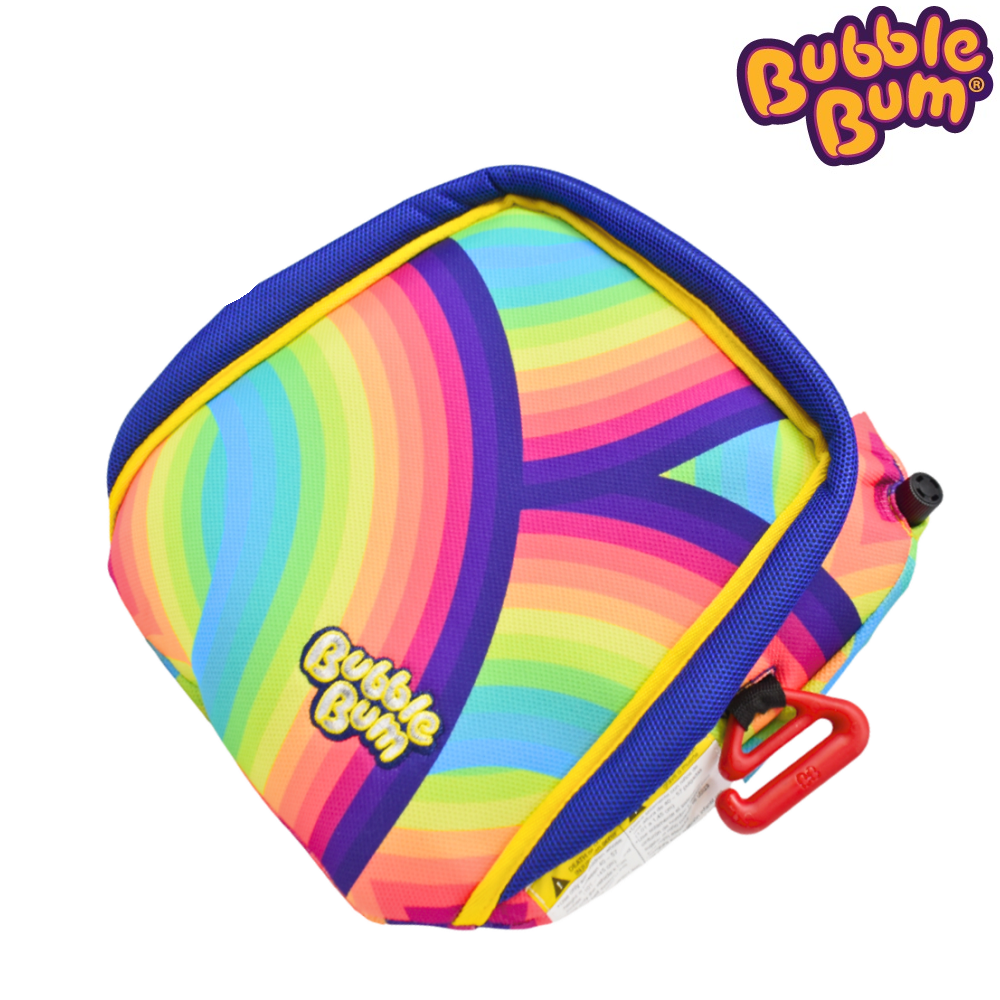 BubbleBum uppblåsbar bälteskudde Rainbow