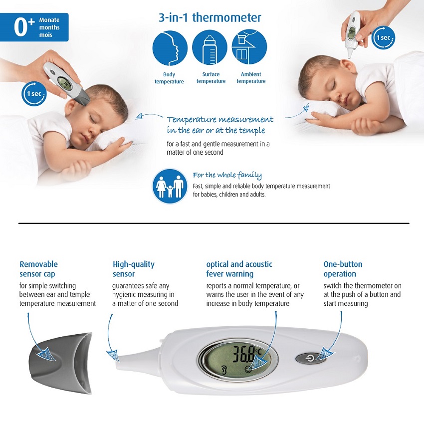 Digital febertermometer Reer SkinTemp