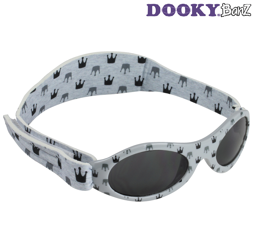 Solglasögon barn DookyBanz Grey Crowns
