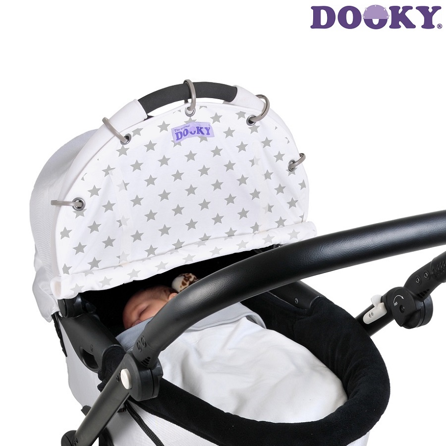 Solskydd barnvagn Dooky Design Silver Stars