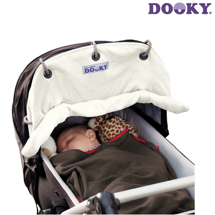 Solskydd barnvagn Dooky Cream