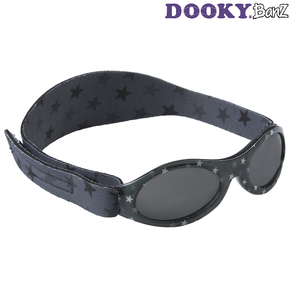 Solglasögon barn DookyBanz Grey Stars