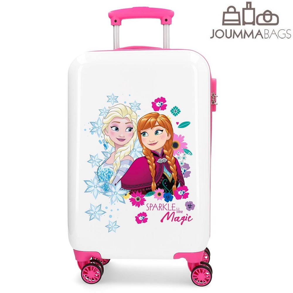 Frost resväska för barn Frozen Sparkle like Magic vit ABS