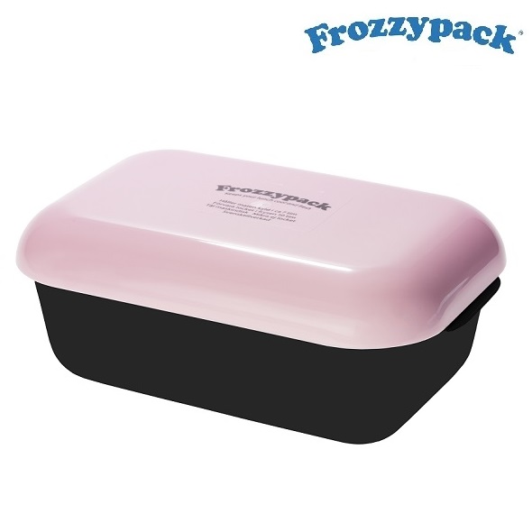 Matlåda med kylelement i locket Frozzypack Nordic Rosa
