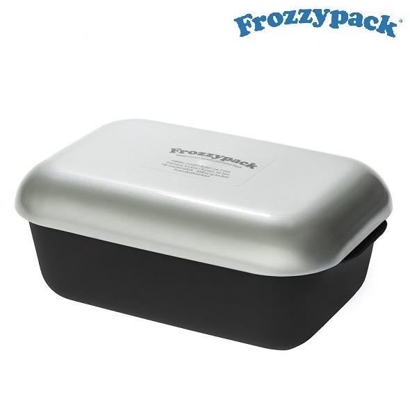 Matlåda med kylelement i locket Frozzypack Nordic Silver