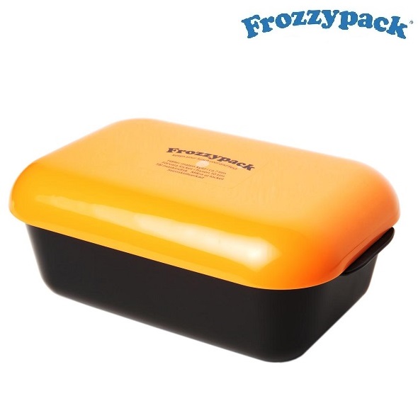 Matlåda med kylelement i locket Frozzypack Orange
