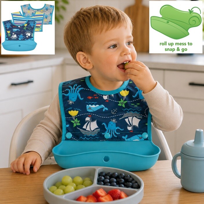 Haklapp - Green Sprouts Snap & Go Pirates 3-in-1 set