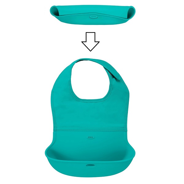 OXO Tot haklapp - Roll-Up Bib Teal