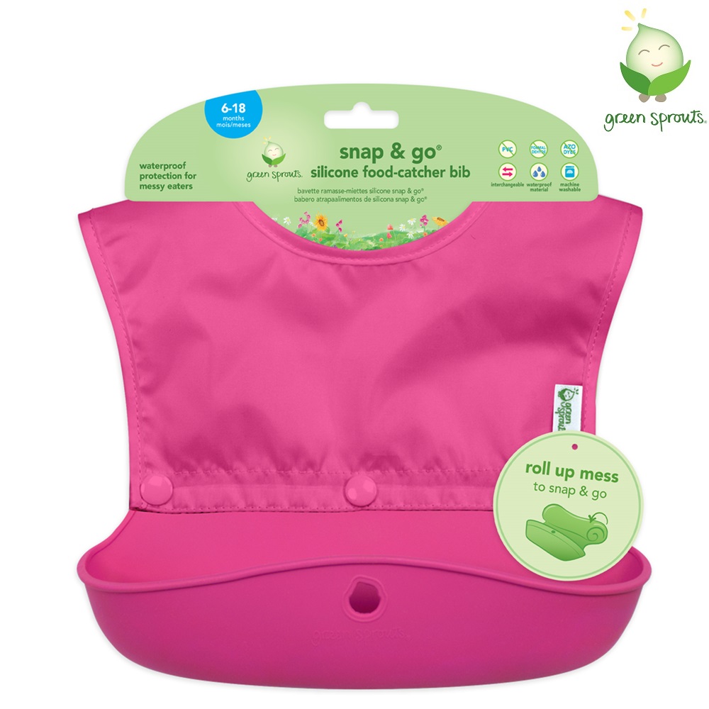 Haklapp Green Sprouts Snap and Go Pink
