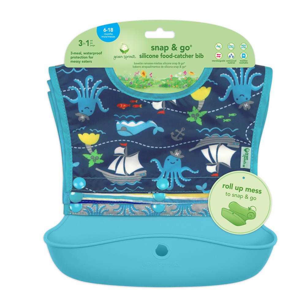 Haklapp Green Sprouts Snap and Go Navy Pirates