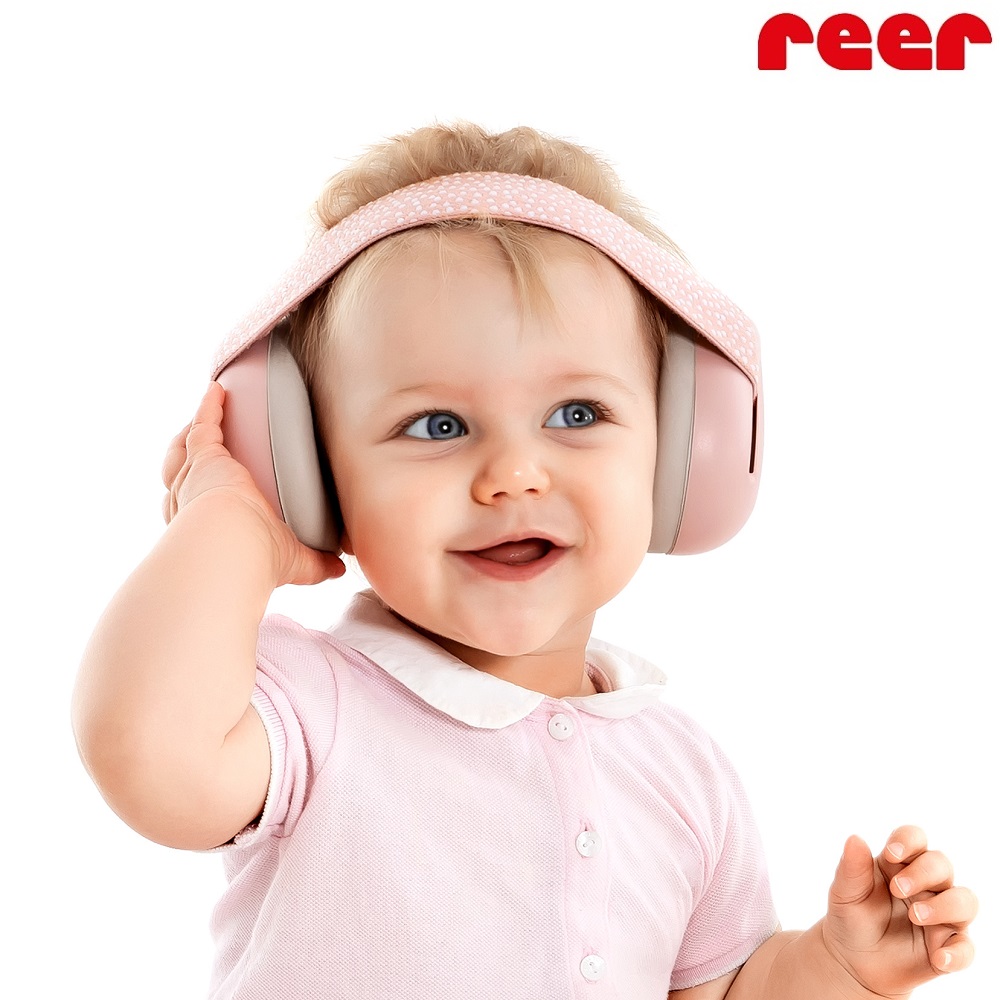 Hörselkåpor baby Reer SilentGuard rosa