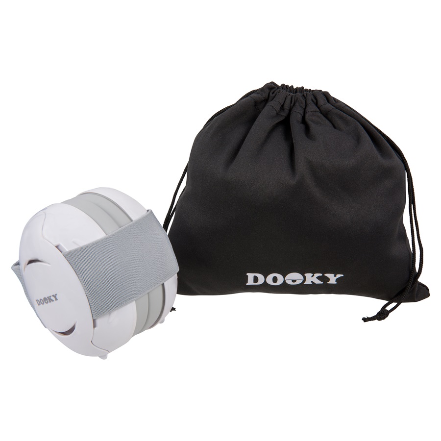 Hörselkåpor för bebis Dooky Baby White