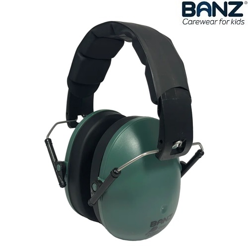 Hörselkåpor för barn Banz Kidz Dark Green