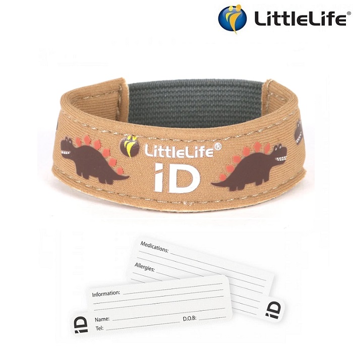 ID-armband för barn - LittleLife Dino