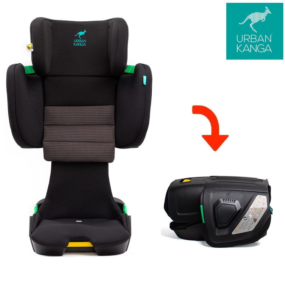 Hopfällbar bilbarnstol - Wallaroo 2.0 Car Seat Black