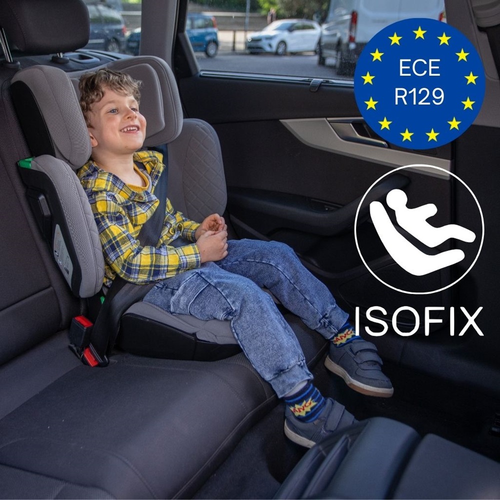 Hopfällbar bilbarnstol - Wallaroo 2.0 Car Seat Black