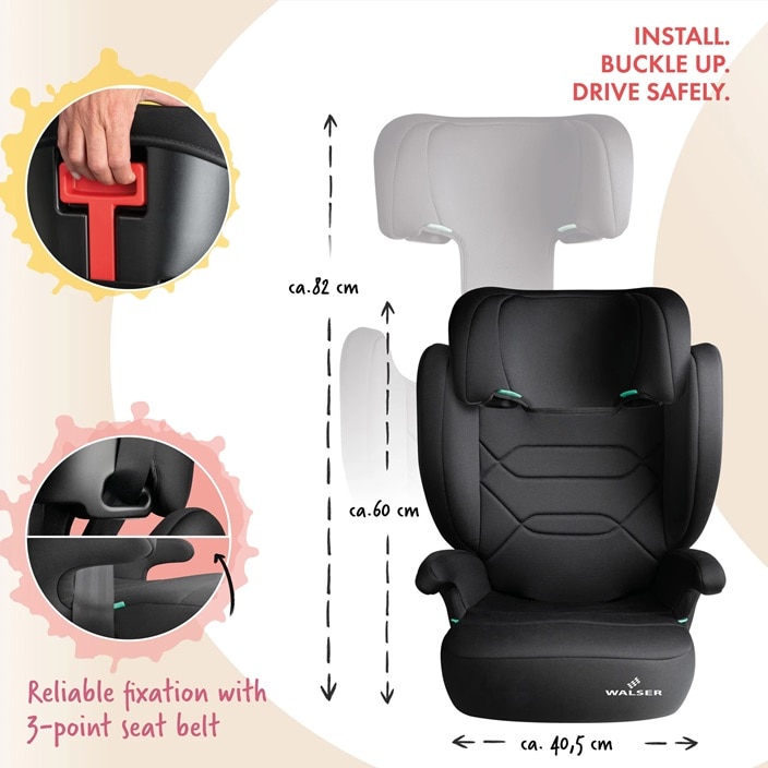 Hopfällbar bilbarnstol - Walser Numa 2-in-1