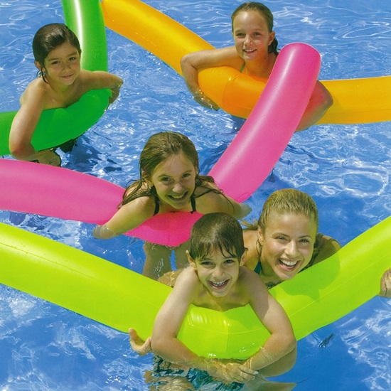 Uppblåsbara badtuber Intex Twist Tubes Orange and Yellow