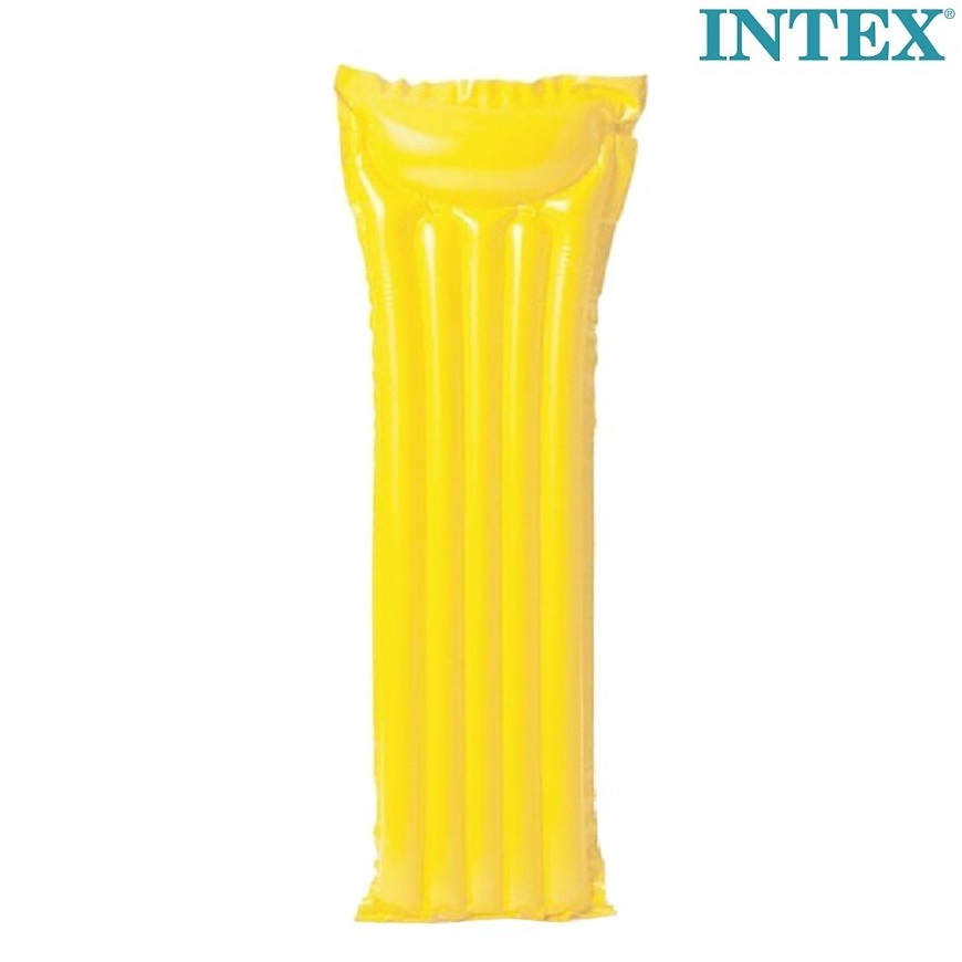 Uppblåsbar badmadrass för barn Intex gul