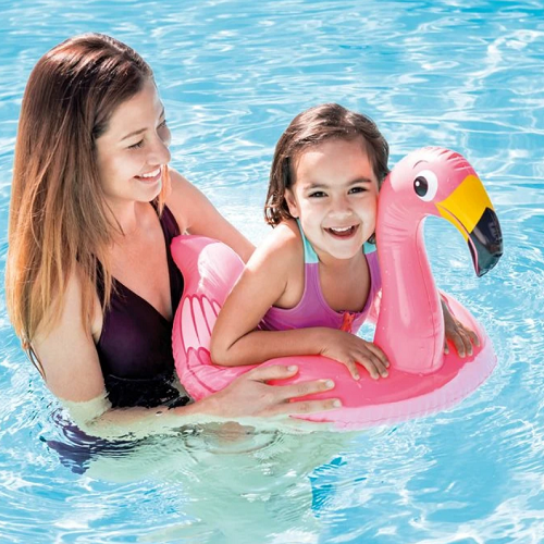 Badring för barn Intex Flamingo rosa