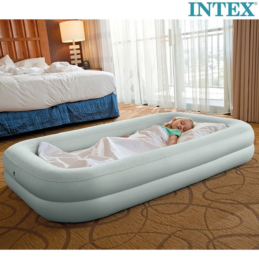 Uppblåsbar resesäng Intex Kidz Travel Bed Set