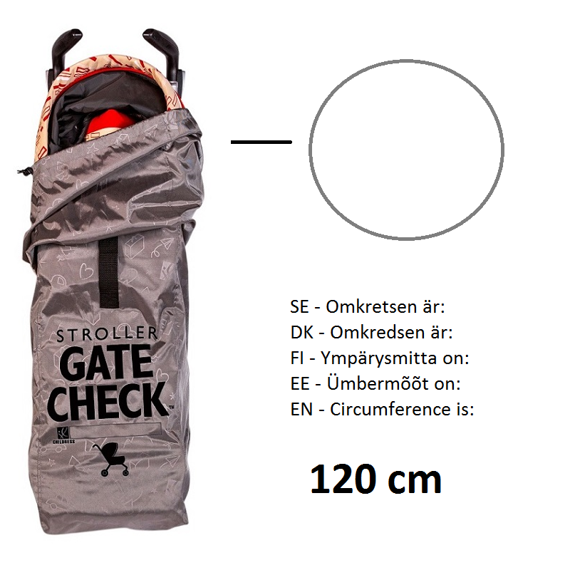 JL Childress Gate Check barnvagnsväska Heavy Duty