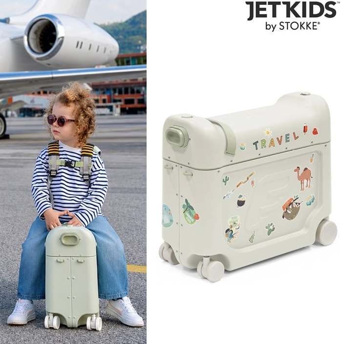 Åkbar resväska - Stokke JetKids BedBox Sea Green