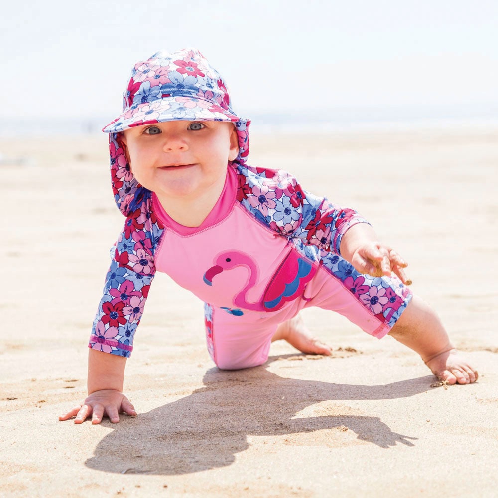 Jojo Maman Bebe Uv Drakt For Baby Flamingo Barnresebutiken Se