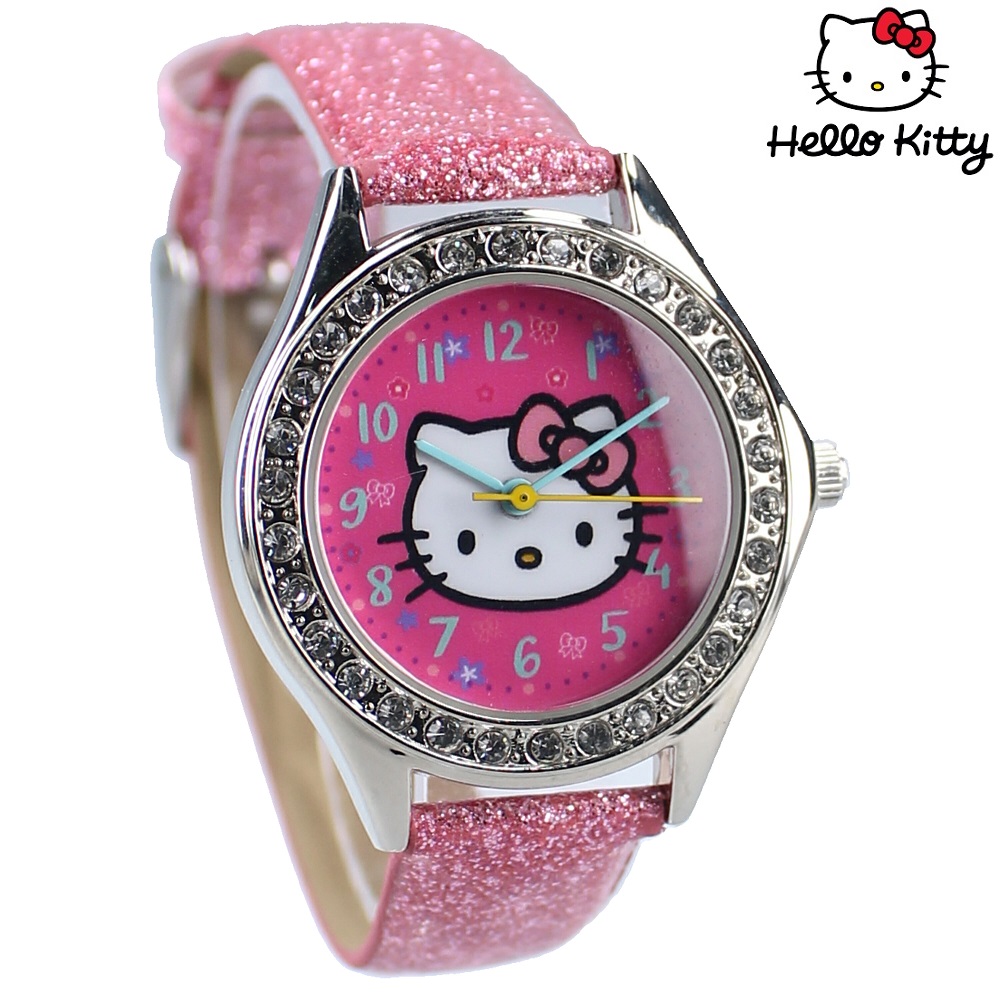 Klocka för barn Hello Kitty Kids Time Pink