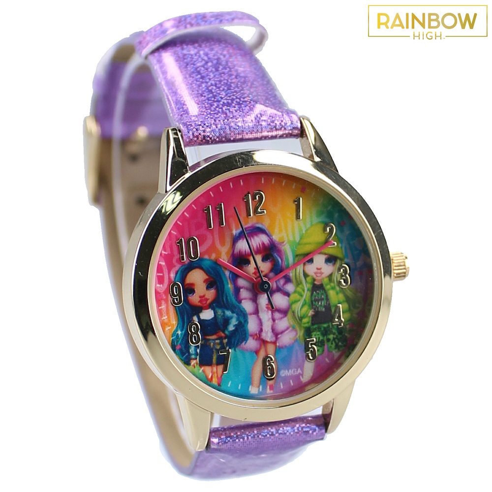 Klocka för barn Rainbow High Kids Time Purple