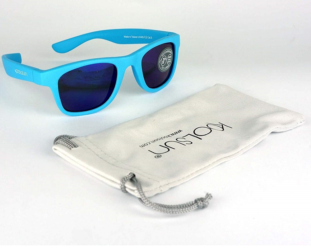 Solglasögon för barn - Koolsun Wave Neon Blue