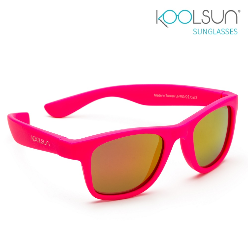 Solglasögon för barn - Koolsun Wave Neon Pink