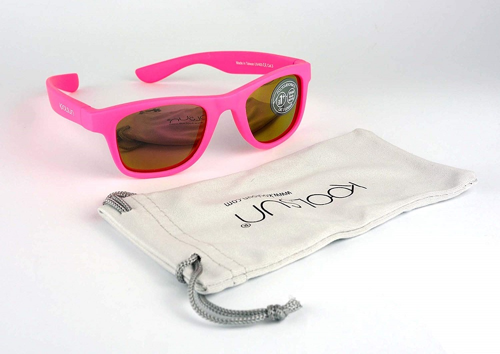 Solglasögon för barn - Koolsun Wave Neon Pink