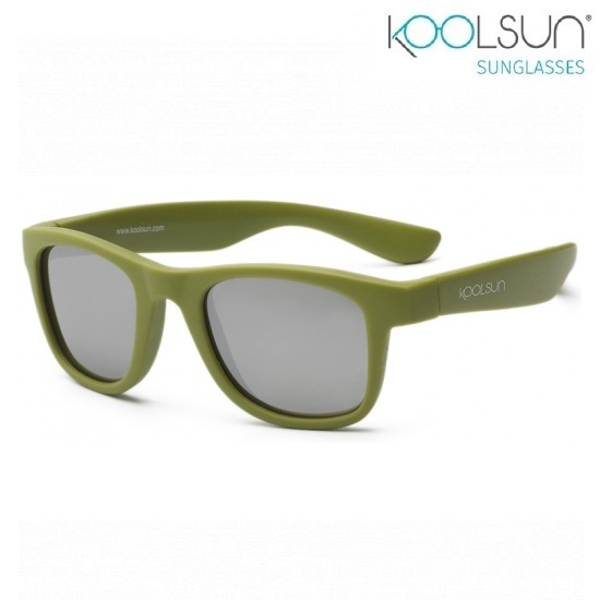 Solglasögon barn Koolsun Wave Olivgrönda