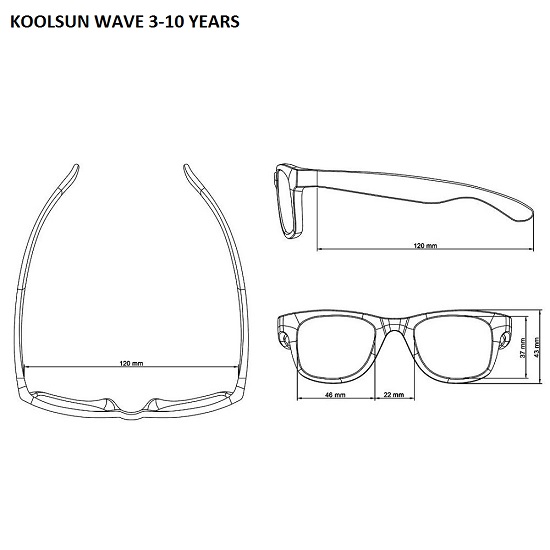 Solglasögon för barn Koolsun Wave