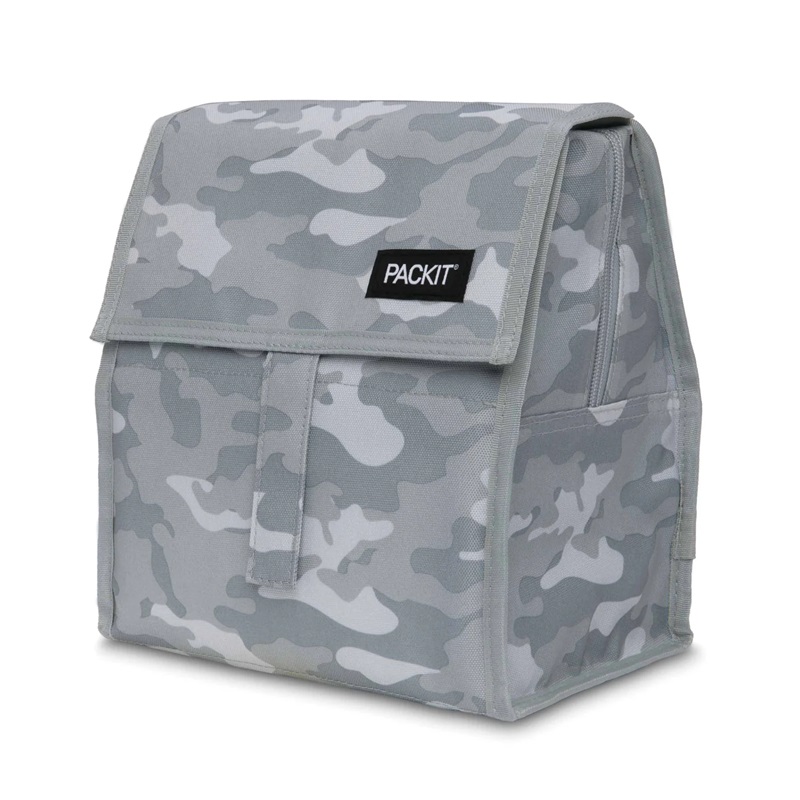 Liten kylväska PackIt Freezable Lunch Bag Camo Grey