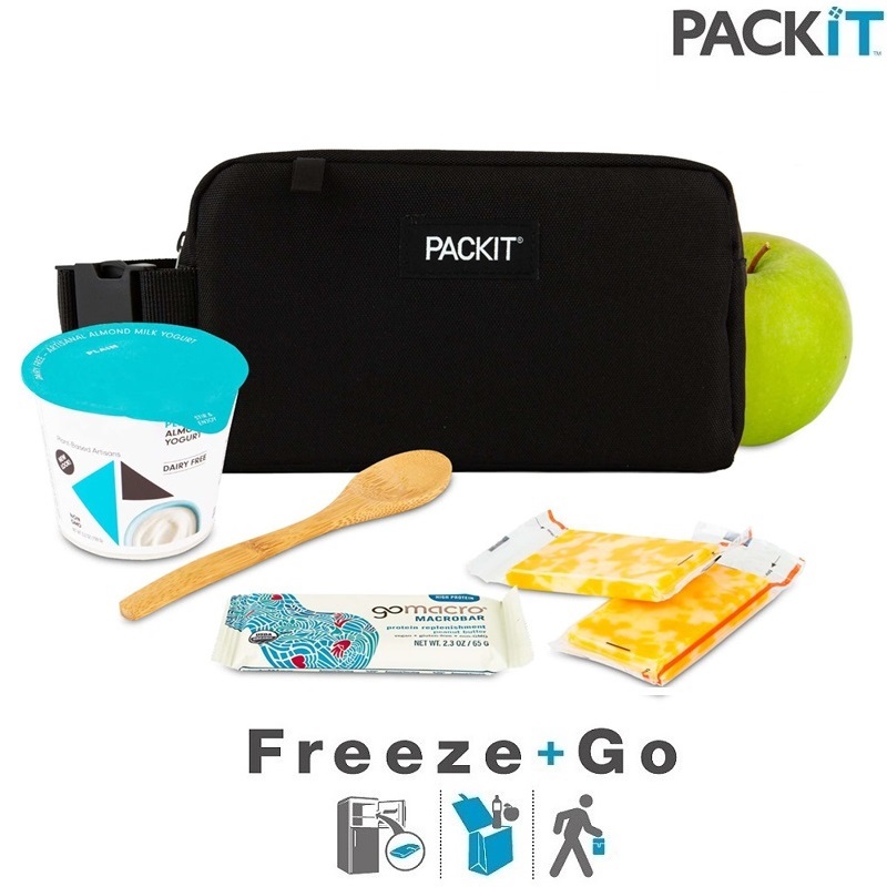 Liten kylväska PackIt Freezable Snack Box Black