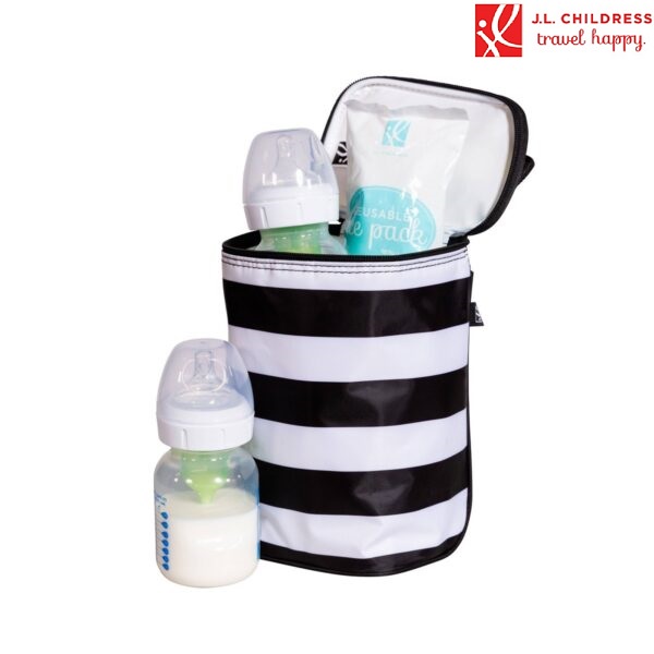 Liten kylväska för babymat och nappflaskor JL Childress TwoCool Black & White