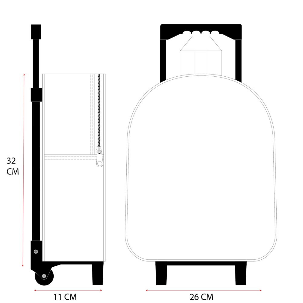 Resväska för barn - Bluey Oh Happy Days Resväska för barn - Bluey Oh Happy Days