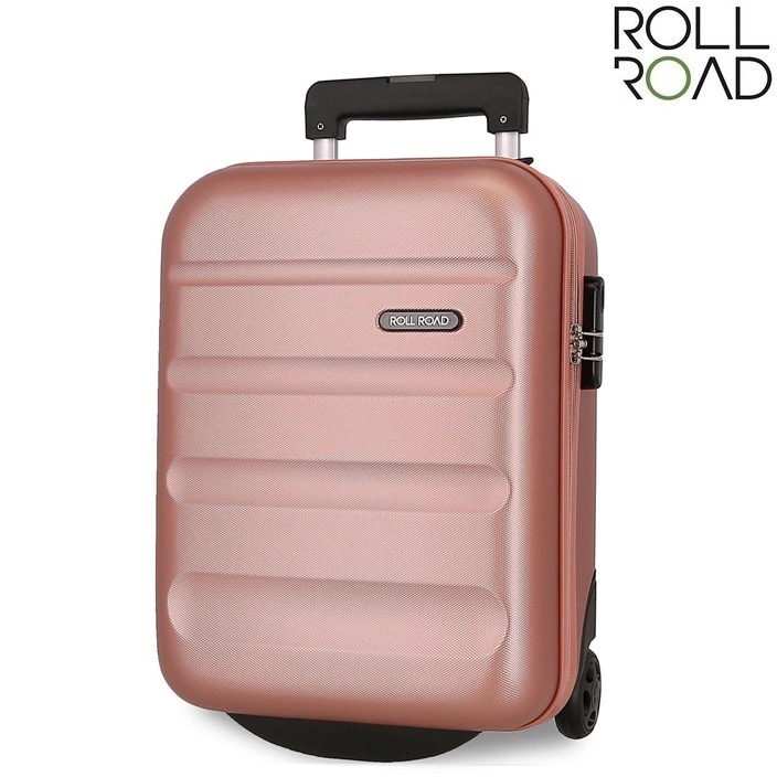 Liten resväska för barn Roll Road Flex Mini Nude