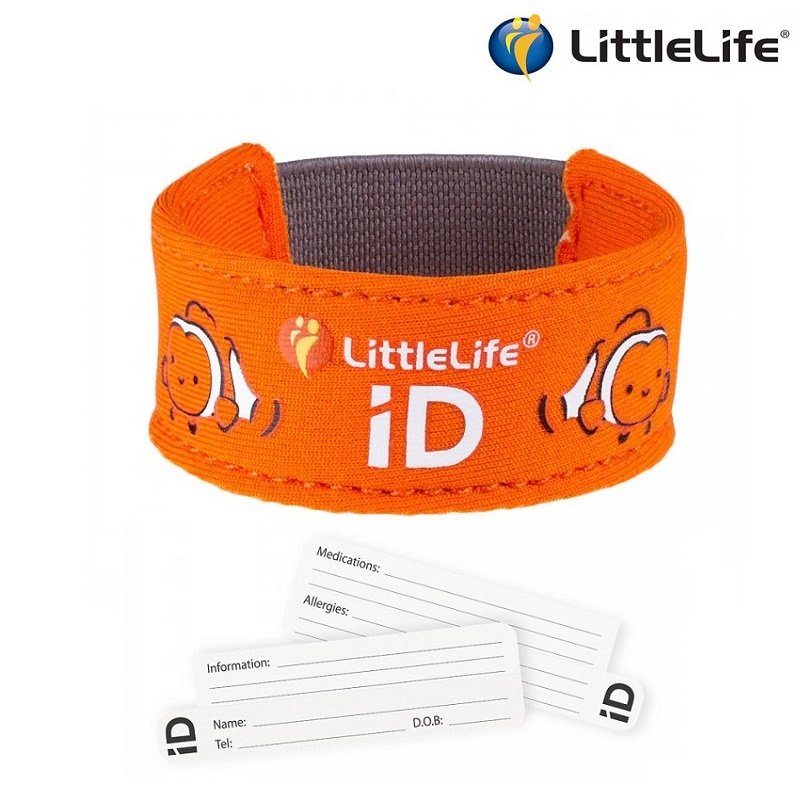 Id armband barn Littlelife Id Strap Clownfish orange