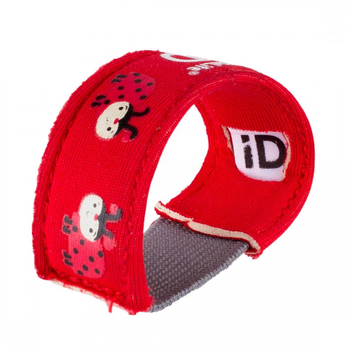 Id armband barn Littlelife Id Strap Ladybrid rött