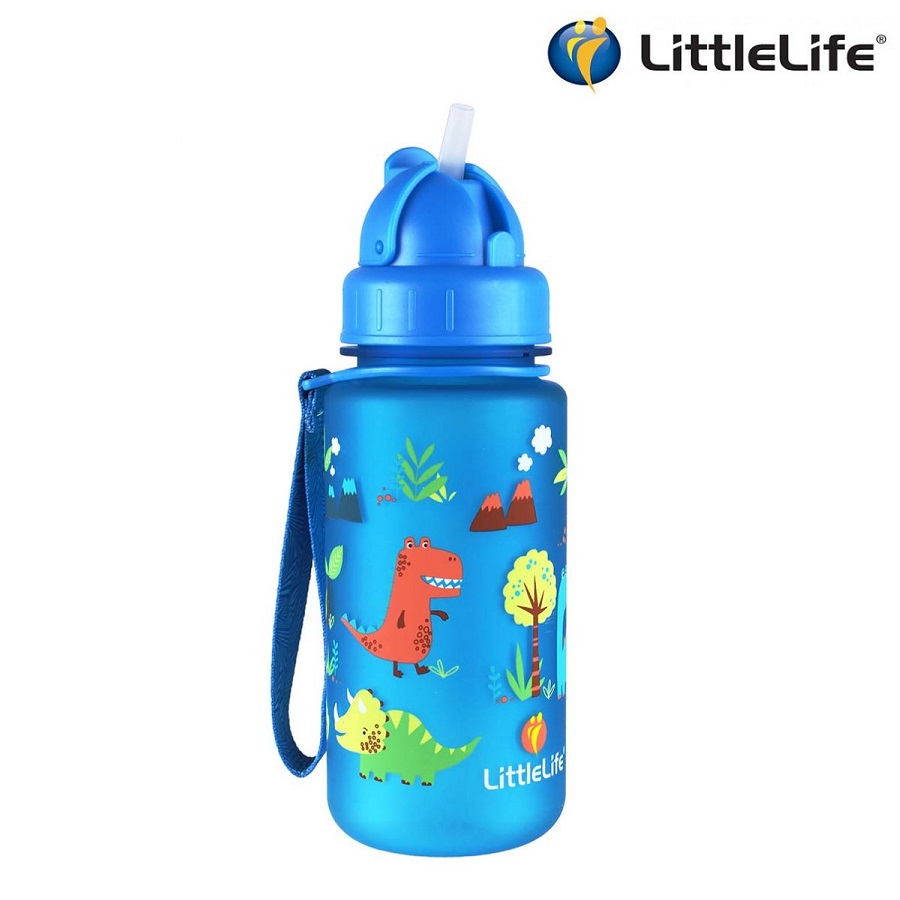 Vattenflaska barn Littlelife Dino 400 ml Blå