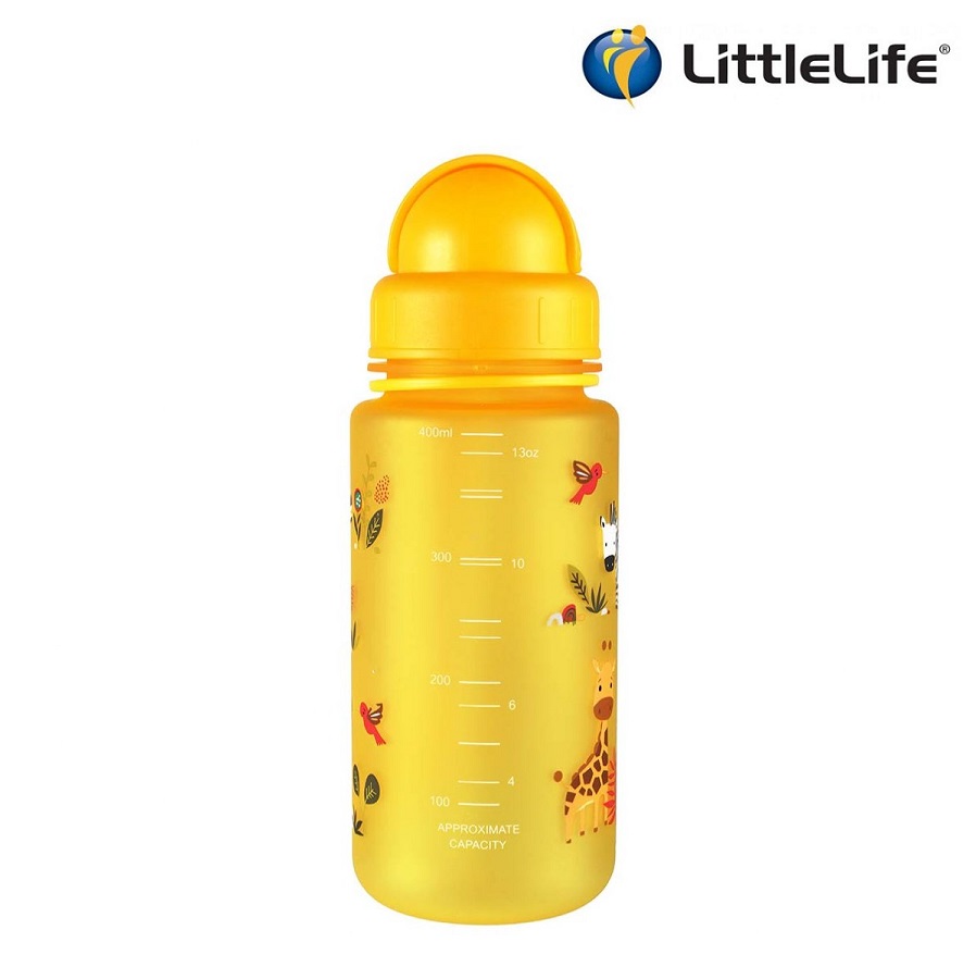 Vattenflaska barn Littlelife Safari 400 ml Gul